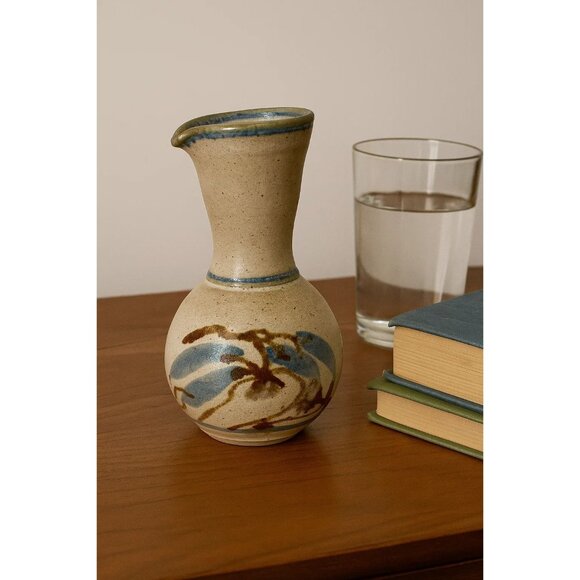 Vintage Cannie Ridge Harcourt Pottery Vase Carafe Australian Hand Thrown Clay - Picture 1 of 8